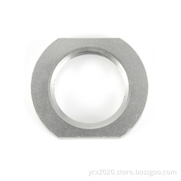 Aluminum Nut Double D Cut Round Threaded Hole